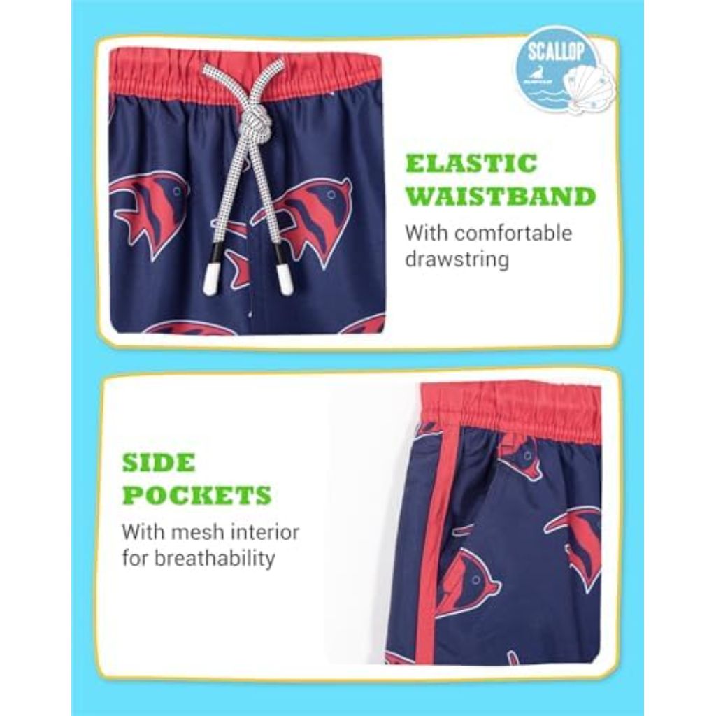 SURF CUZ Boys Swim Trunks Retro - Size 7