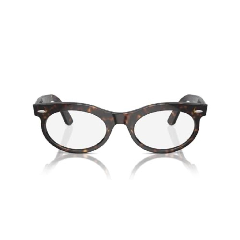 Ray-Ban Unisex Adult RB2242F Wayfarer Oval Asian Fit 902/GI Eyewear Frames - Havana, 53/22/150