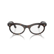 Ray-Ban Unisex Adult RB2242F Wayfarer Oval Asian Fit 902/GI Eyewear Frames - Havana, 53/22/150