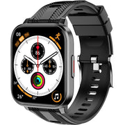 Smart Watch Fitness Tracker with GPS, Ai Functions - Android/iPhone Compatible, Black