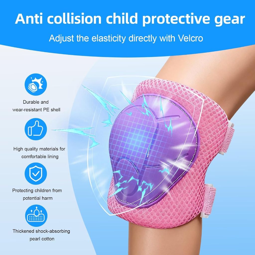 Knee Pads and Elbow Pads Set Toddler 3-10 Years