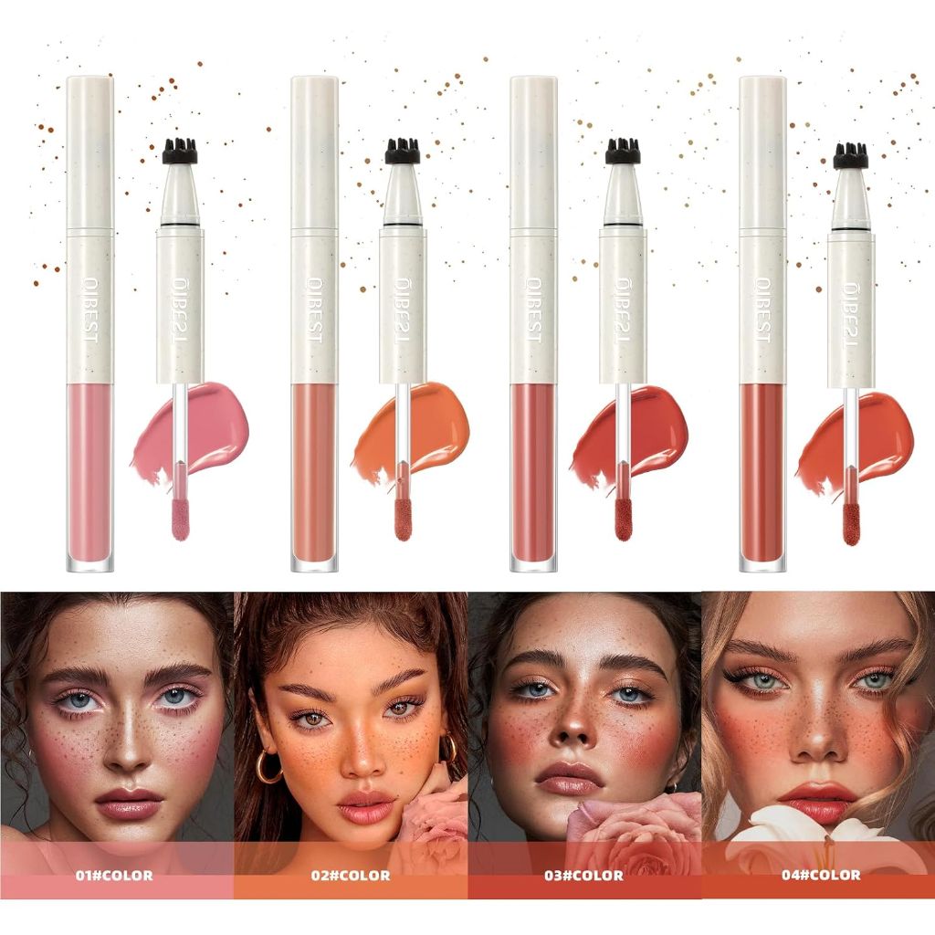 UIBEST - Freckle Blush Pen 2 N 1- RED #03