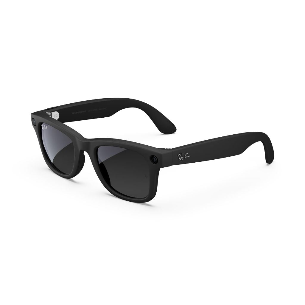 Ray-Ban Meta (Gen 1), Wayfarer, Large Matte Black | Smart AI Glasses