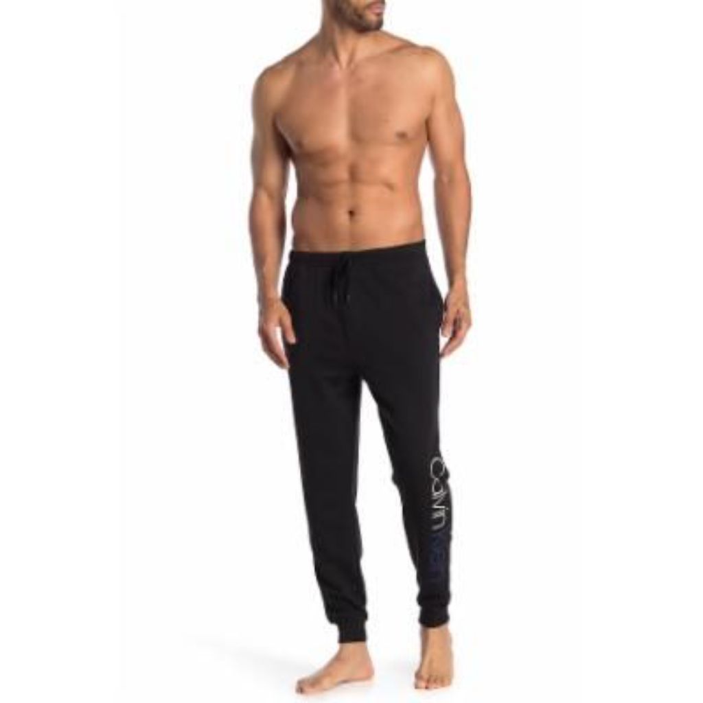 Calvin Klein Men's Cotton-Blend Joggers - Black - Size L
