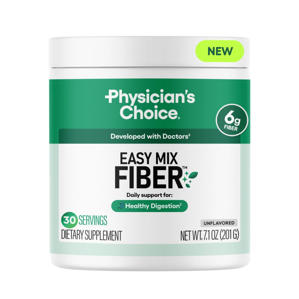 Physician's CHOICE Easy Mix Fiber for GLP-1 Support - No Grit & Sugar Free - Unflavored - 7.1oz