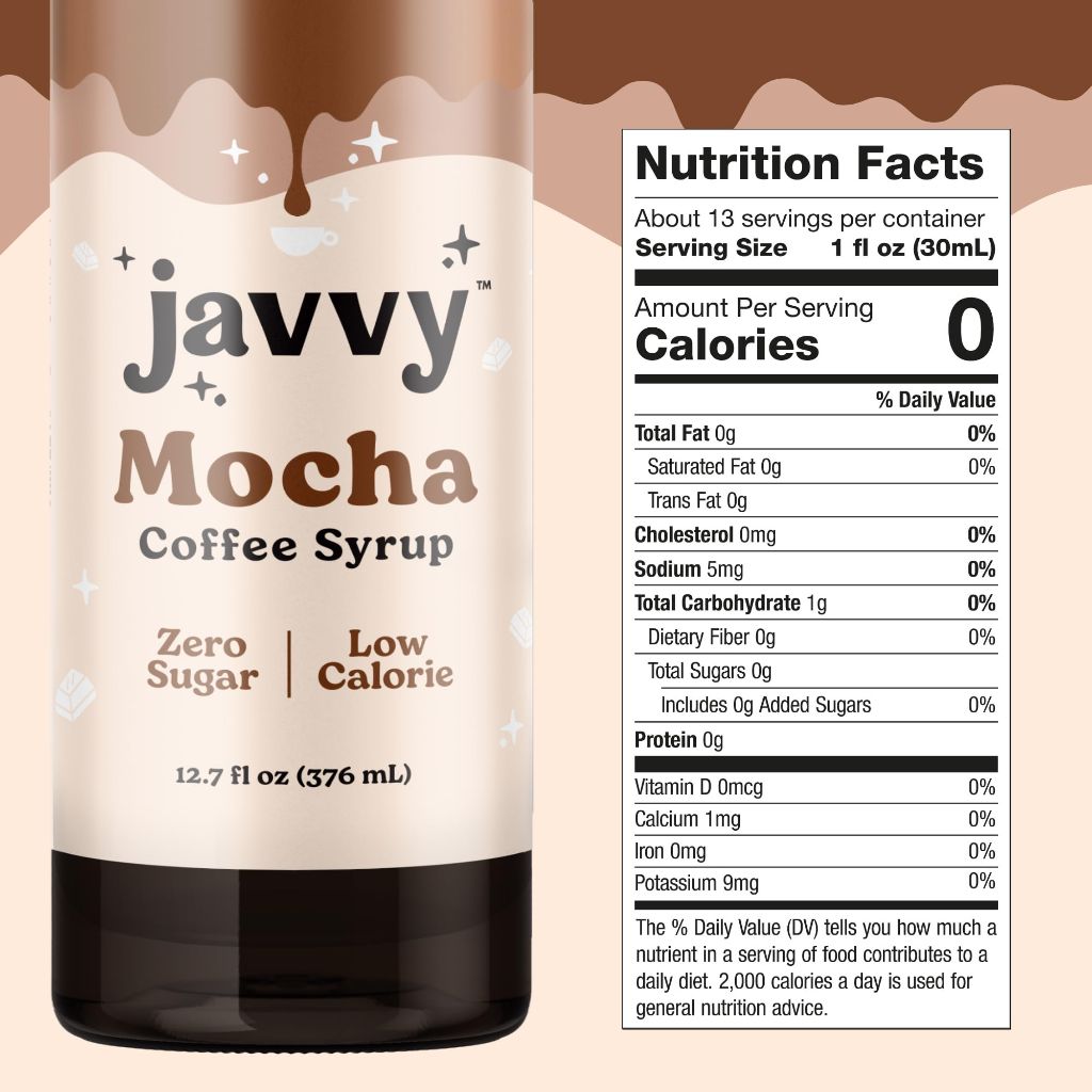 Javvy Coffee Syrup - Zero Sugar, Coffee Flavoring Syrup – Mocha