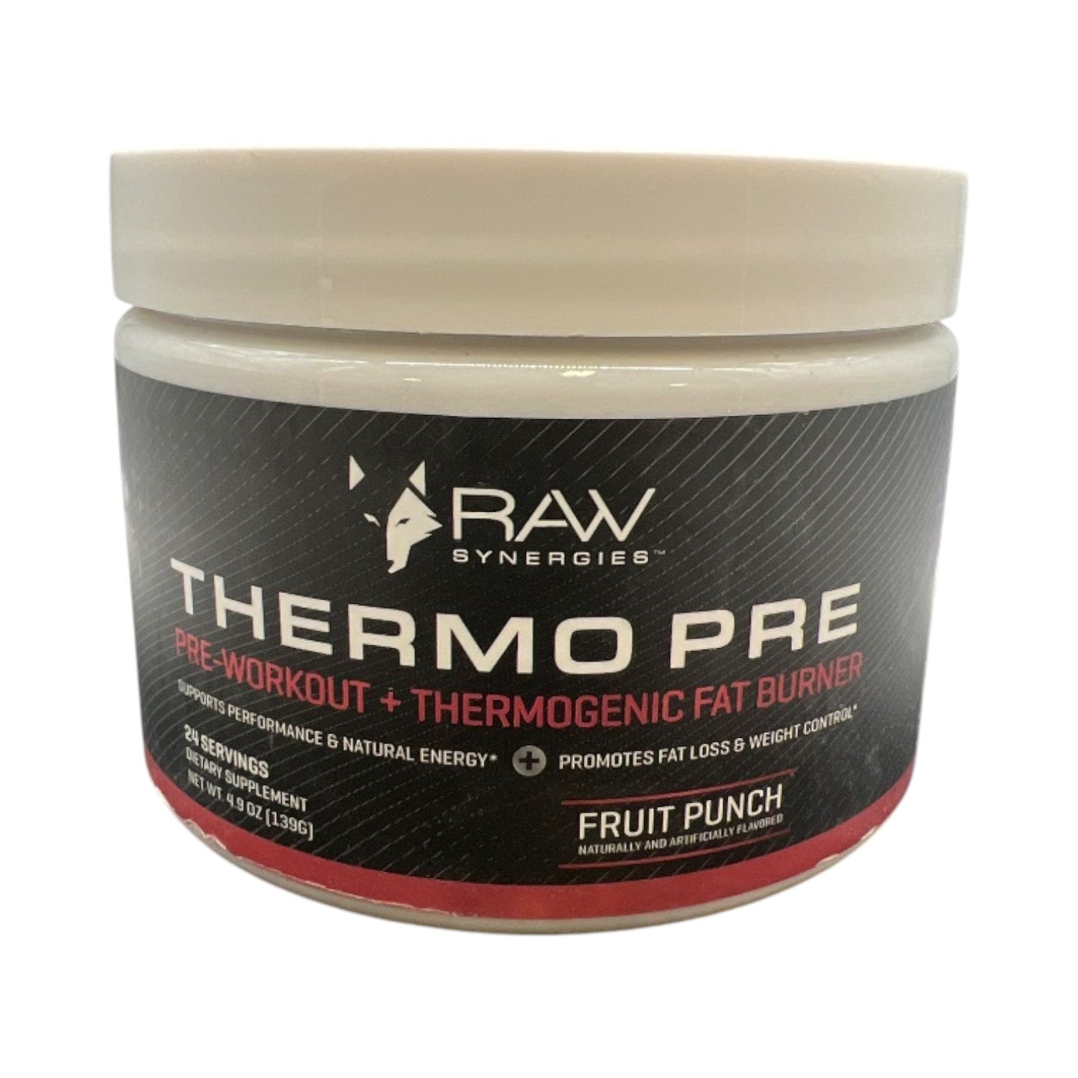 Pre Workout Thermogenic Fat Burner Powder for Women and Men, Energy & Weight Loss Supplement – Focus & Metabolism Booster Drink – No Artificial Sweeteners, Fruit Punch, 24SV