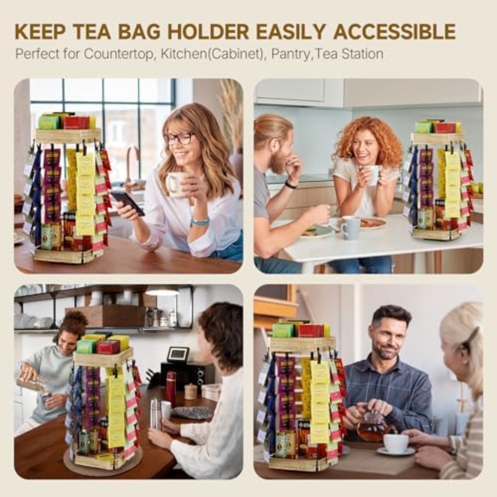 Tea Bag Organizer Display Stand
