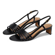 Vince Camuto Women's Layton Strappy Kitten Heel Sandals - Black, Size 10