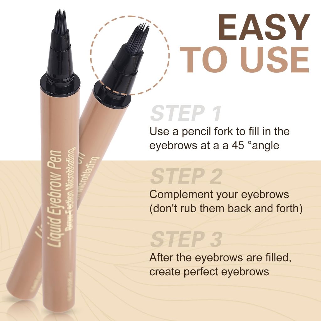 UCANBE Wild Natural Liquid Brow Pen - (Soft Black)