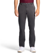 IZOD Men's Saltwater Stretch Flat-Front Chino Pants, Asphalt Strt, 38W x 30L