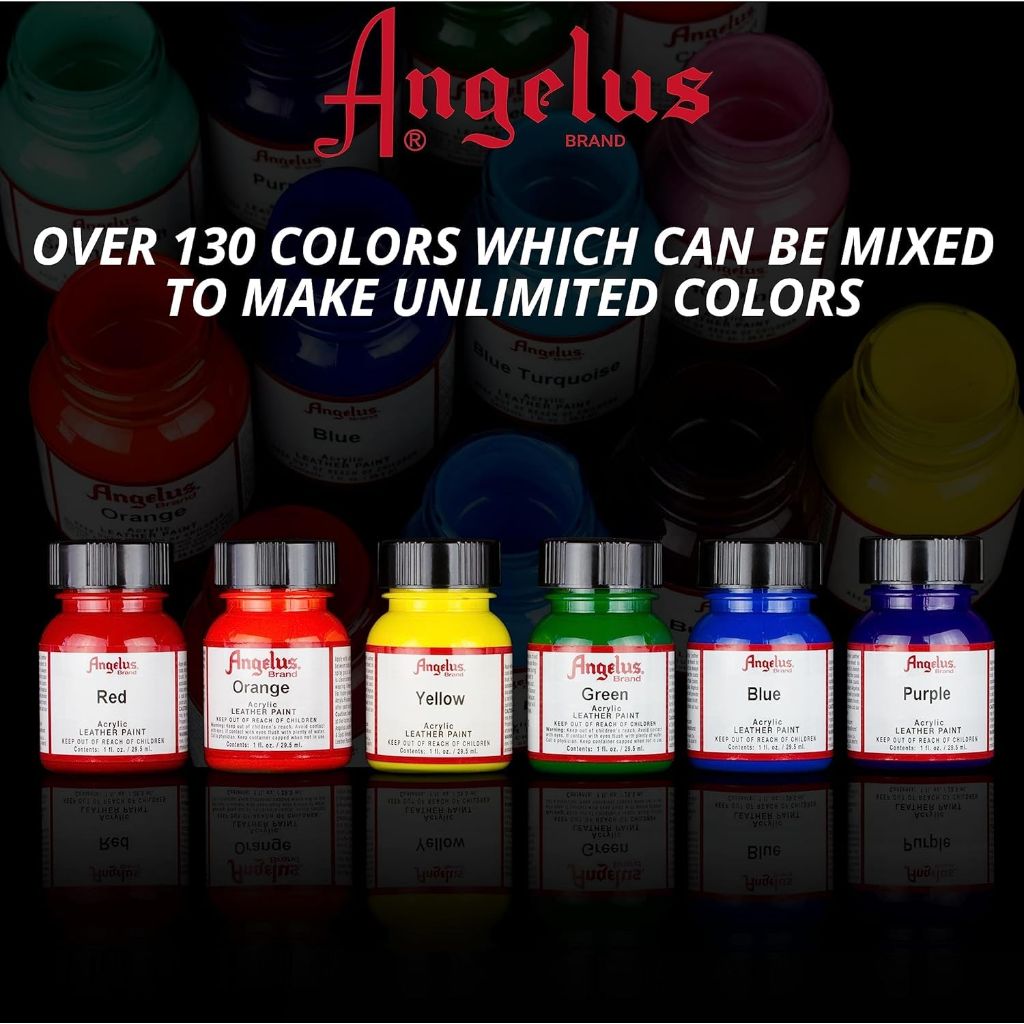 Angelus Acrylic Leather Paint, 4 Fl Oz (Pack of 1), Rich Brown