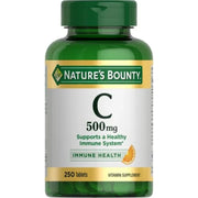 Nature’s Bounty Vitamin C 500mg Tablets for Immune Support  Vitamin Supplement  250 Ct