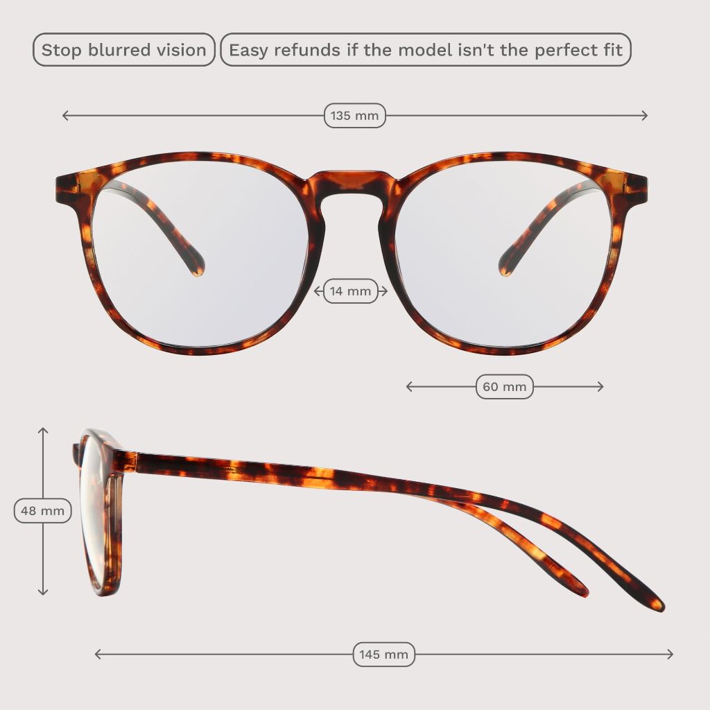 IBOANN Blue Light Glasses for Woman/Men, Fashion Blue Light Glasses Men, Fake Glasses Help Reduce Screen Fatigue