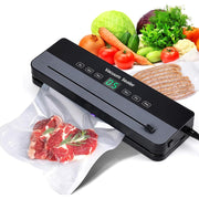 LIARTY Vacuum Sealer Machine 65Kpa 7-in-1 Compact Portable Food Sealer with Built-in Cutter 10 Bags Dry&Wet Modes Ideal for Kitchen Restaurant Home Use