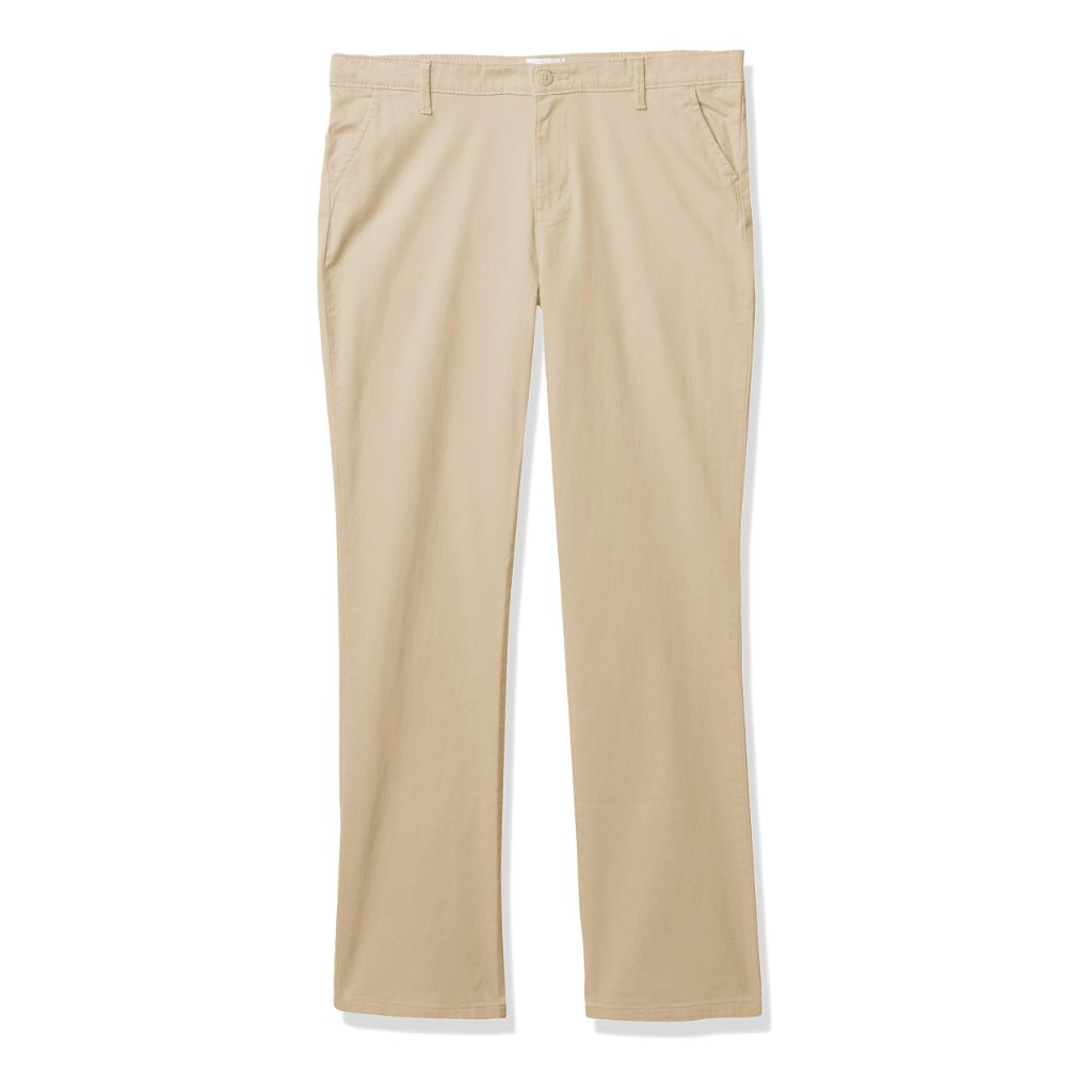 The Children's Place girls Uniform Skinny Chino Pants, Bisquit, 12 Slim US
