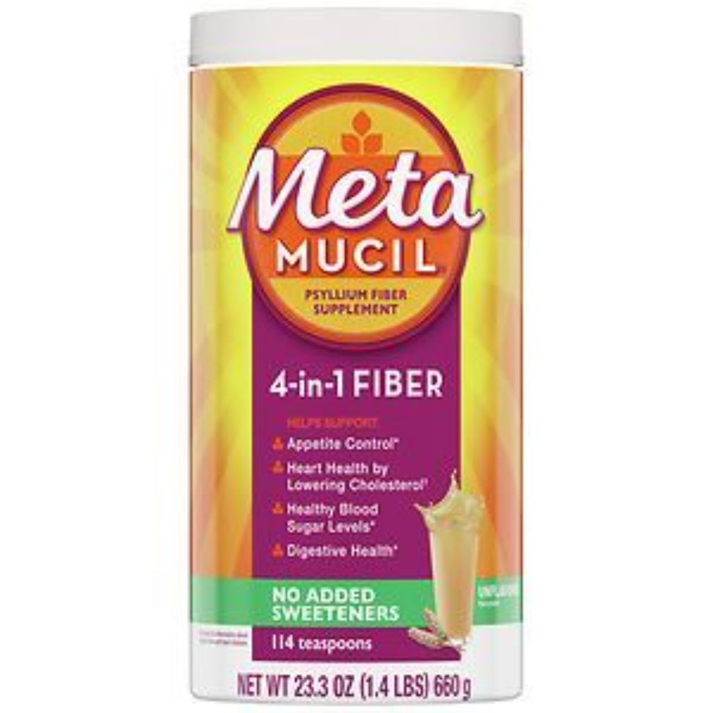 Metamucil  Sugar-Free  4-in-1 Fiber  No Added Sweetener  114 tsps