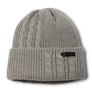 Columbia Womens Agate Pass Cable Knit Beanie, City Grey Heather, One Size