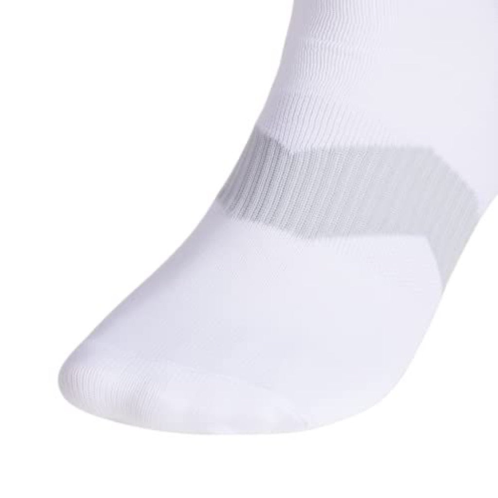adidas Unisex Metro Knee-High Soccer Socks - White, Large