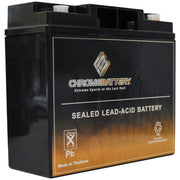 CB CHROMEBATTERY 12V 20AH T6 Maintenance-Free Battery for Alarm Systems, Scooters, Toys, Emergency Lights, and More - Threaded (T6) Terminal