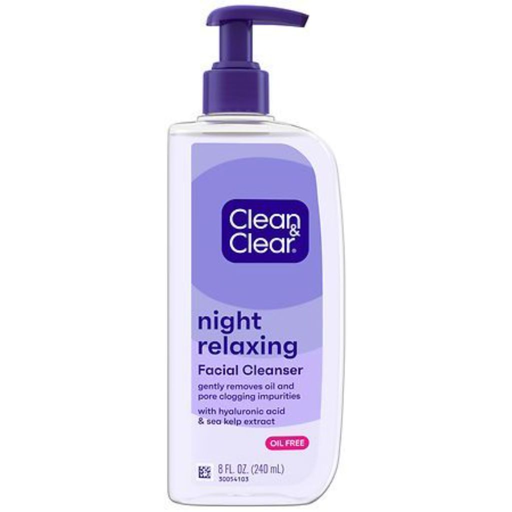 Clean & Clear Night Relaxing Oil-Free Night Face Wash  8 fl. oz