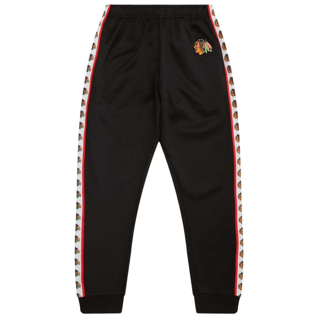 SZ L, FOCO Chicago Blackhawks NFL Mens Stripe Logo Track Pants