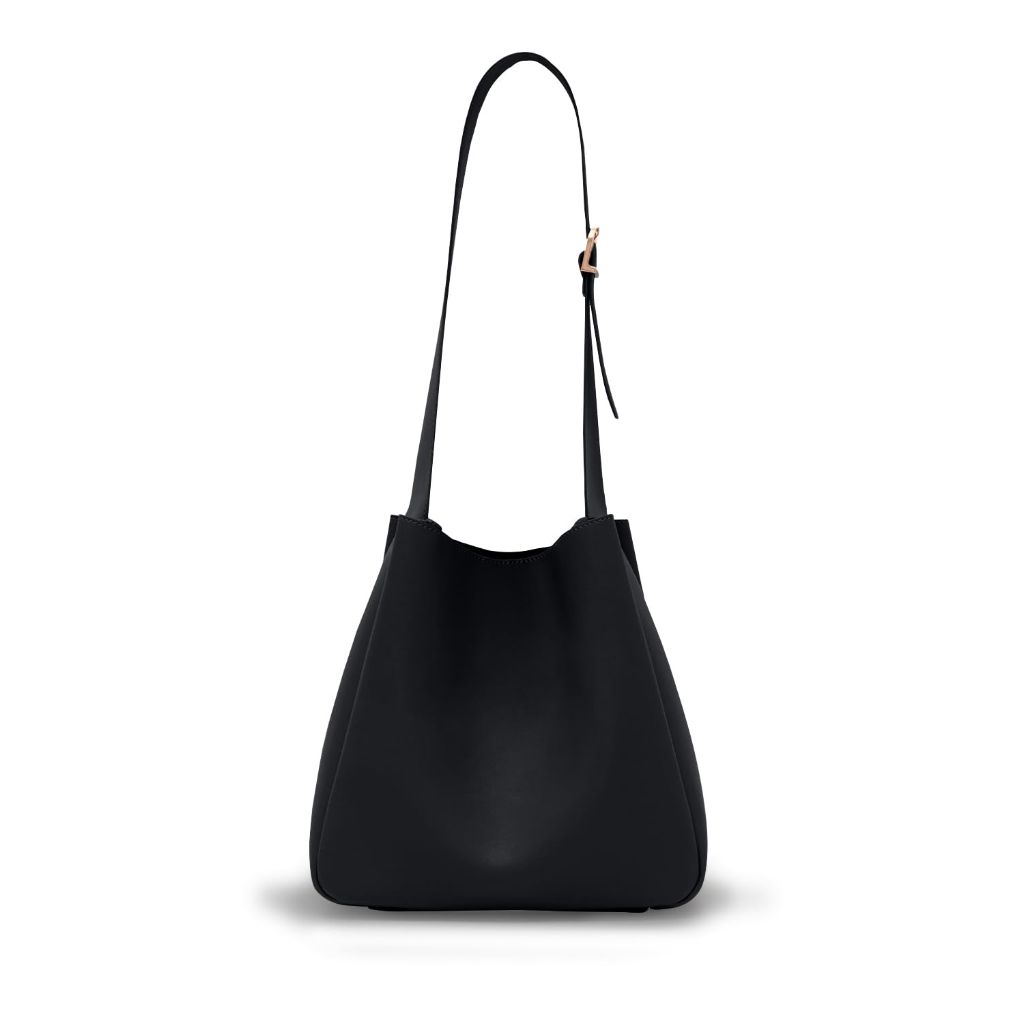 PEECH- Hobo bags for Women  - Vegan PU Leather | Black