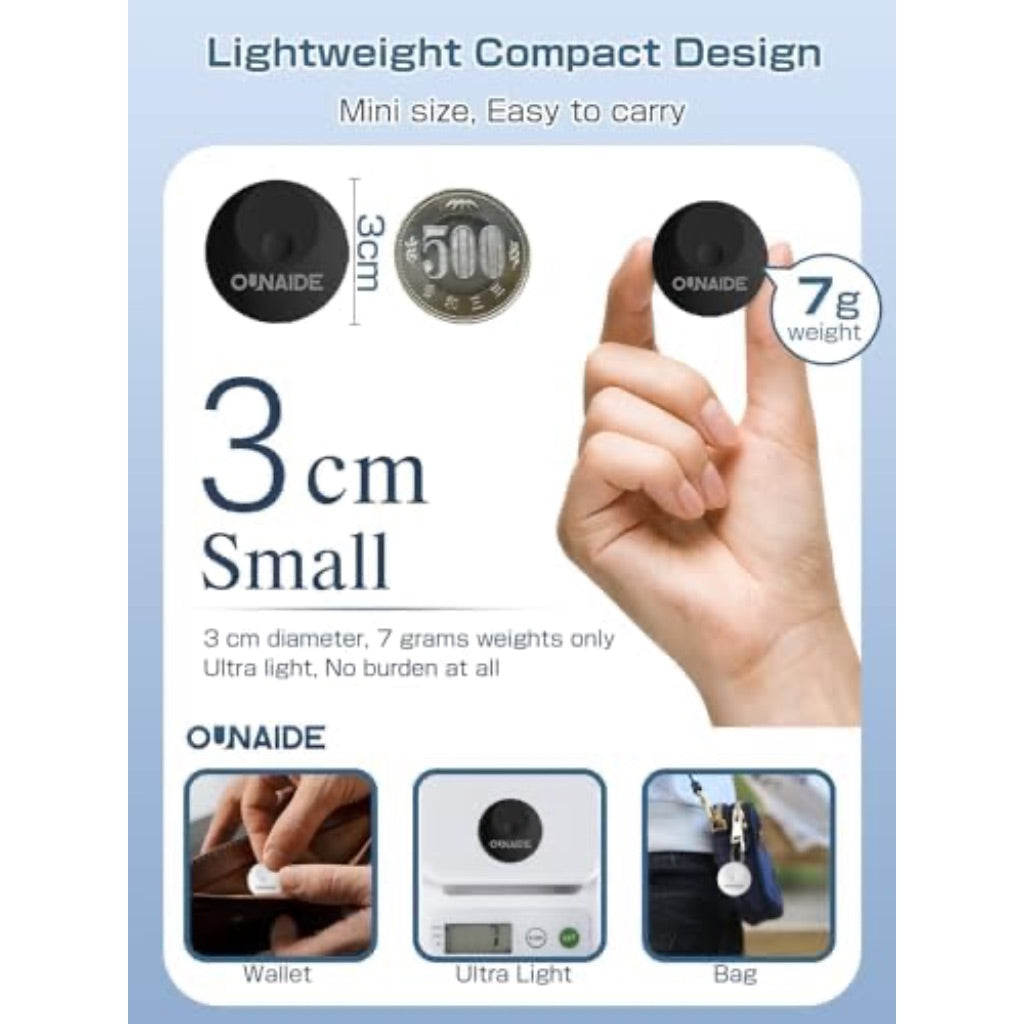 2 Pack Air-Tags Bluetooth Tracker for Apple Find My (iOS Only)