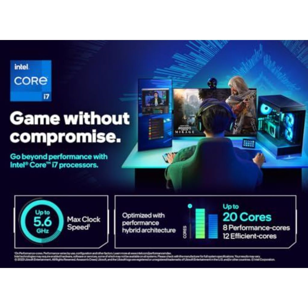Intel Core i7-14700K 14th Gen 20-Core 28-Thread - 4.3GHz (5.6GHz Turbo) Socket LGA 1700 Unlocked Desktop Processor