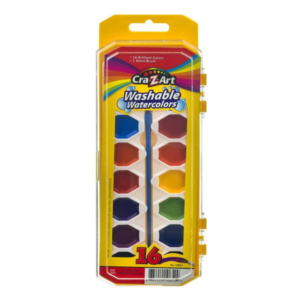 Cra-Z-Art Washable Watercolor Paint Set - 16 Colors