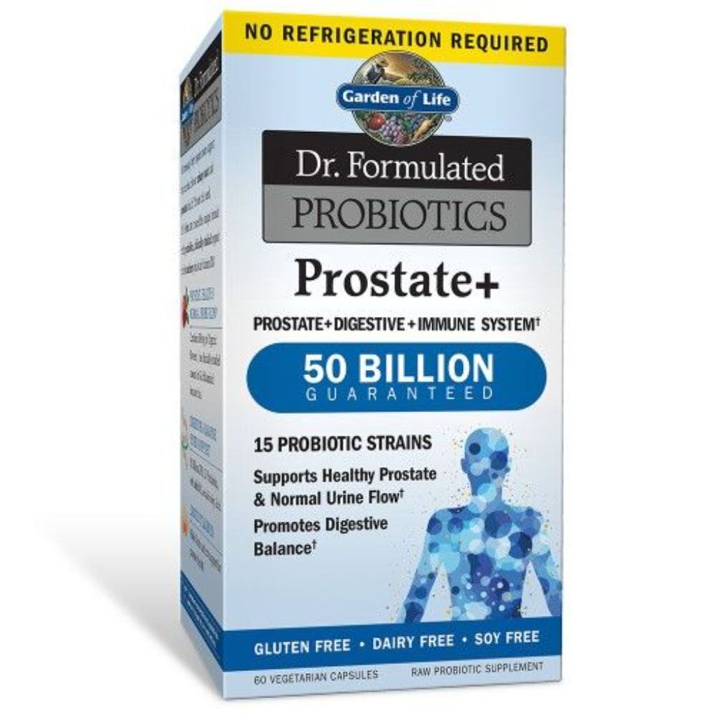 Garden of Life Dr. Formulated Probiotics Prostate+ Supplement Vitamin | 50 Billion CFU | 60 Veg Caps
