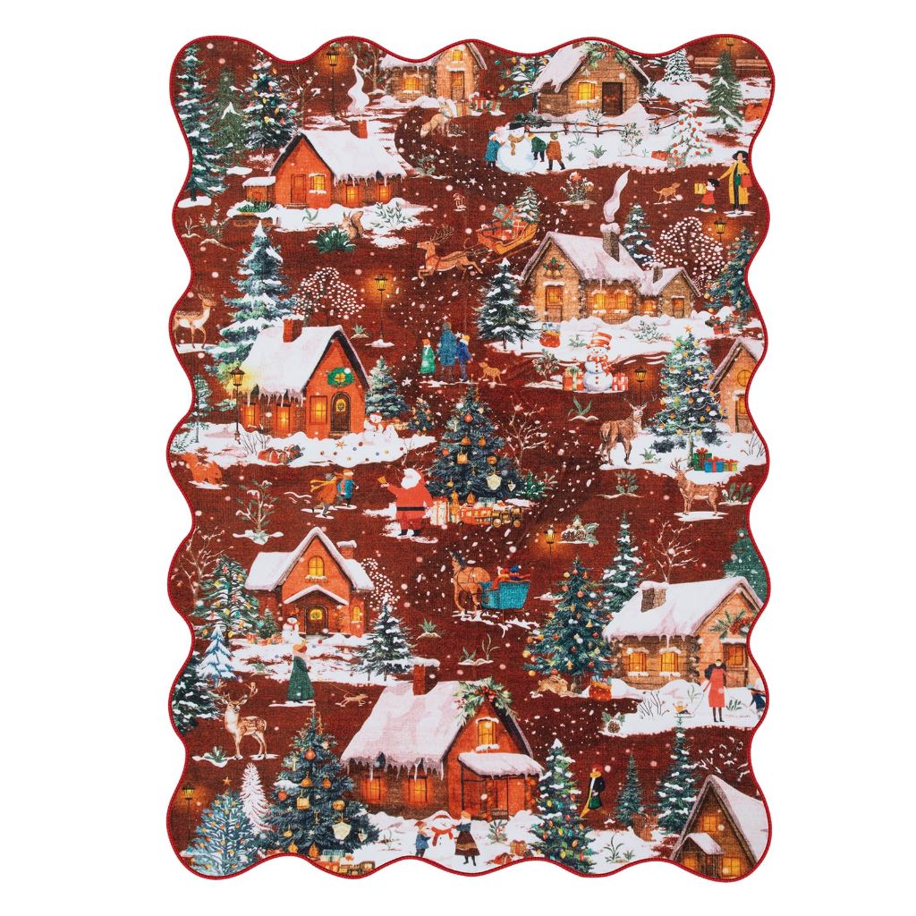 Wonnitar Christmas Area Rug, 5'x7'