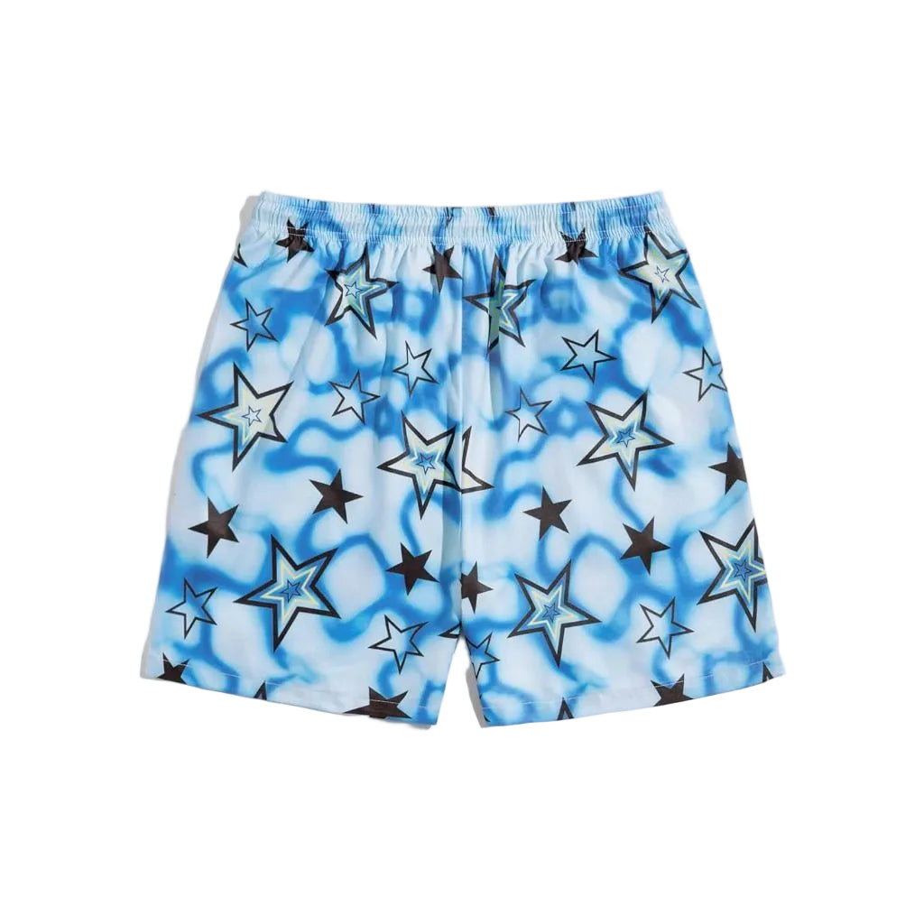 SHENHE Men's Graphics Shorts Drawstring Waist Print Workout Track Streetwear Shorts with Pocket