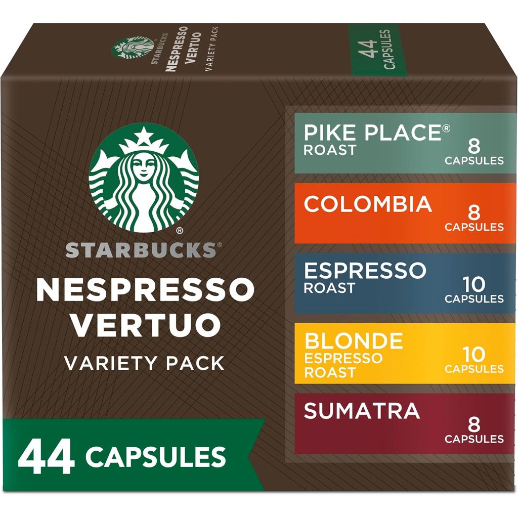 Starbucks Nespresso Vertuo Favorite Variety Pack Coffee Capsules - 44ct.