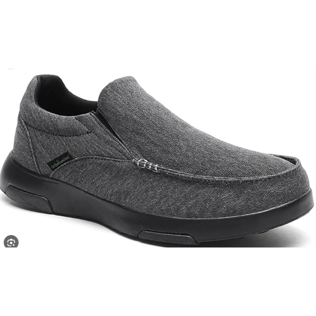 OrthoComfort Men's Cushioned Loafers - Black W1, Size 13