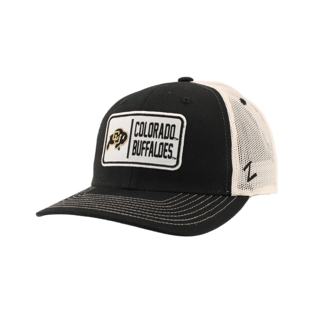 ZHATS Standard NCAA Officially Licensed Trucker Hat, Colorado Buffaloes Patch, Stone