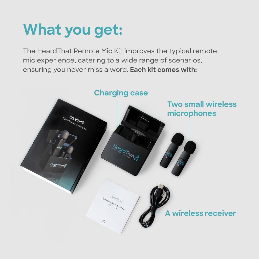 HeardThat Remote Wireless Microphone Kit