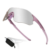 AMBEYE Sports Sunglasses y2k UV400 REVO Mirror Lens - Chrome Lavender