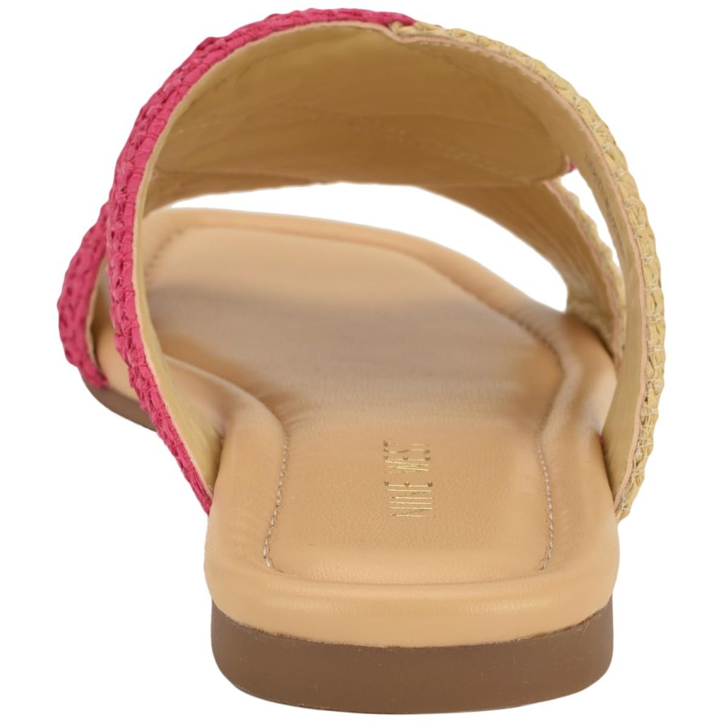 Nine West Women's Quara Sandal, Light Natural/Pink 111, 7