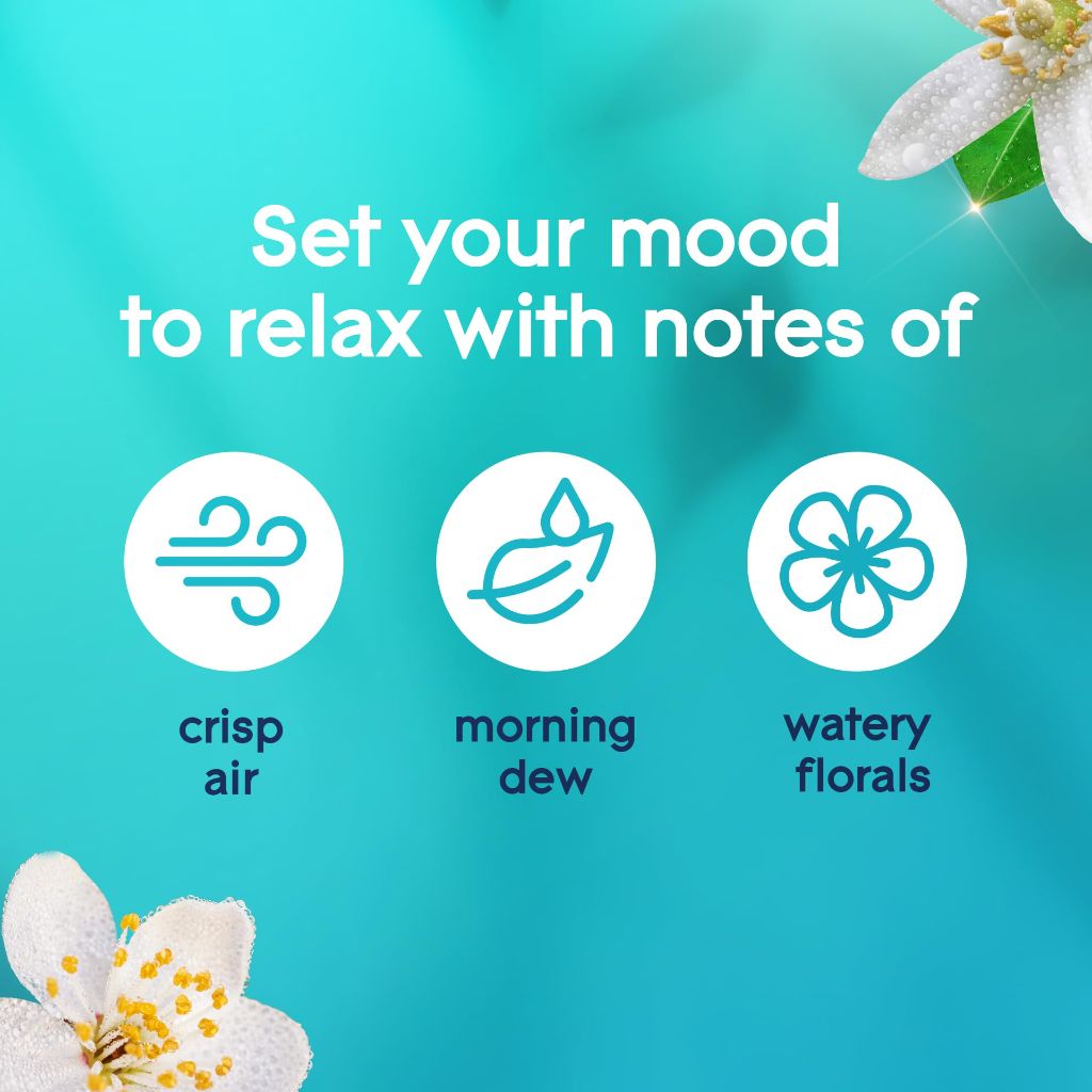 Glade 1-Wick Scented Candle Jar, Dewdrop Petals, Air Freshener Infused with Essential Oils, 4.08 Oz, 2 Count
