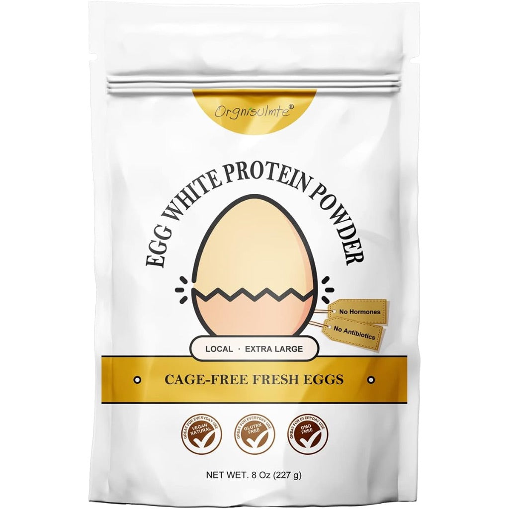 Orgnisulmte Egg White Protein Powder - Unflavored, 8oz