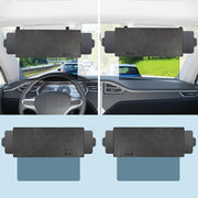 Veharvim Sun Visor for Car with 2 Side Sunshade, Upgraded UV400 Car Sun Visor Extension with PC Lens and Side Sunshade,Anti-Glare Visor for Safe Driving (Polycarbonate (PC), 1 Pack) (2 Pack)