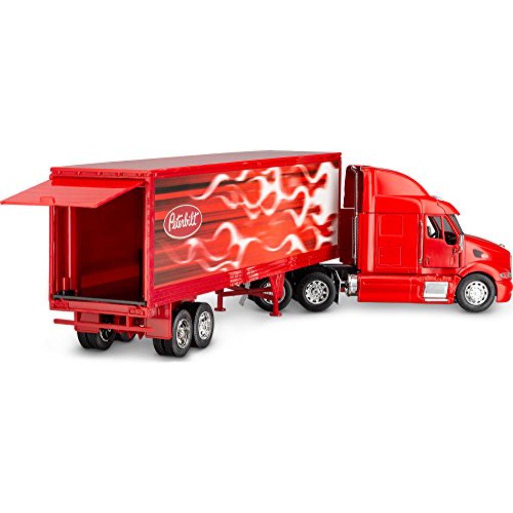Danbury Toys Wheel Master 1/32 Die-Cast Peterbilt 387 Tractor Trailer Toy (Red)
