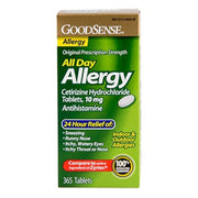 GoodSense All Day Allergy Cetirizine HCl Tablets, 10 Mg - 365 Tablets