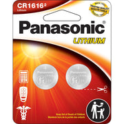 Panasonic CR1616 3.0 Volt Long Lasting Lithium Coin Cell Batteries in Child Resistant, 2-Battery Pack