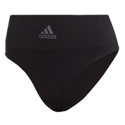 Adidas Women's Micro 720 Seamless High Waist Thong Underwear, Black, XX-Large