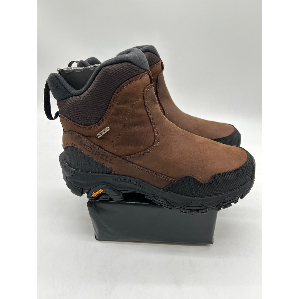 Merrell Men's Coldpack 3 Thermo Tall Zip Waterproof Boots, Earth, Size 7.5 Wide