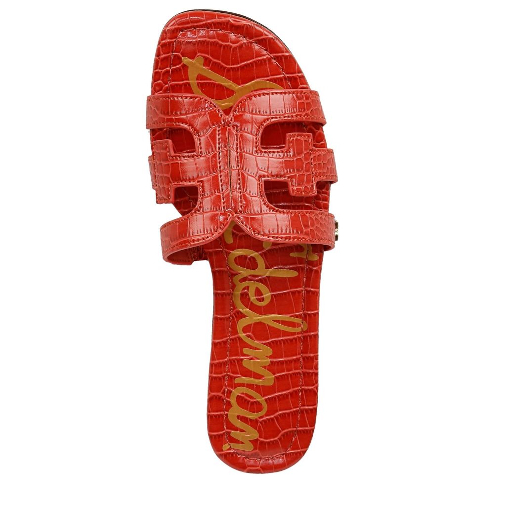 SZ 5M, Sam Edelman Women's Bay Flat Sandal Terra | Orange