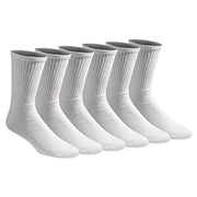 Dickies Men's All Purpose Cushion Crew Socks (6/12, White (6 Pairs), Shoe Size: 6-12