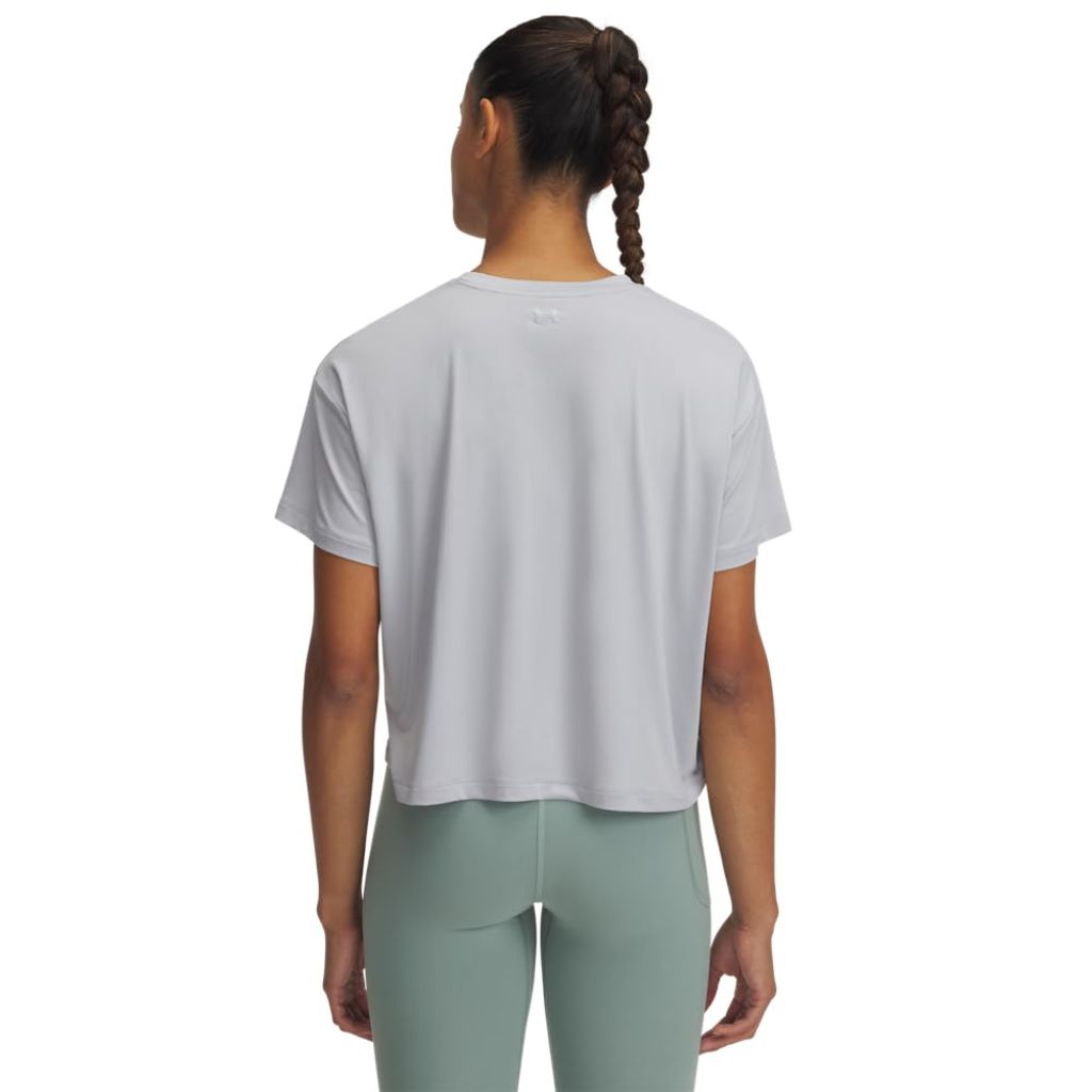 Under Armour Women's Movement Short Sleeve T Shirt, Mod Gray / / Metallic Silver, XX-Large